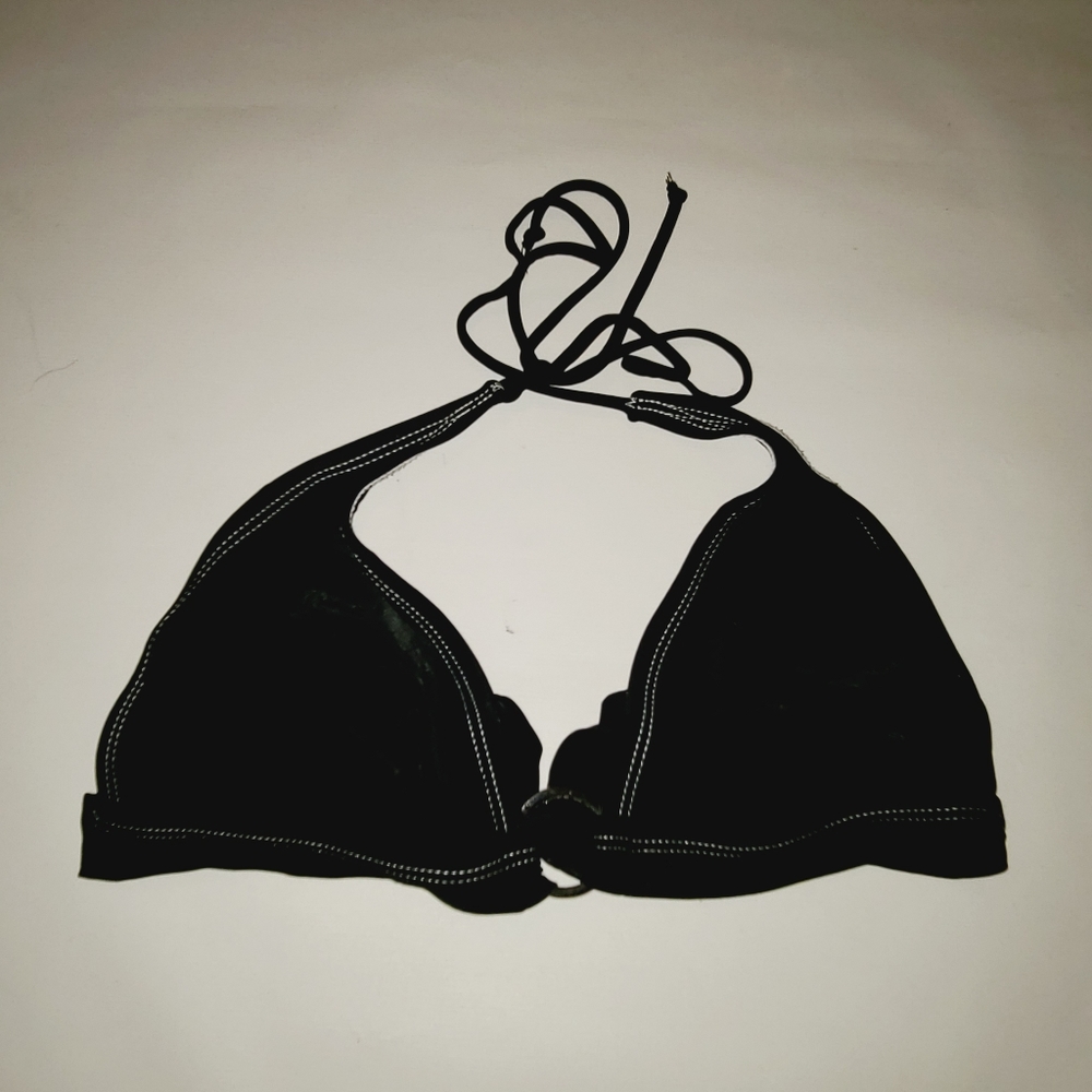 Isaac Mizrahi black bikini swim top